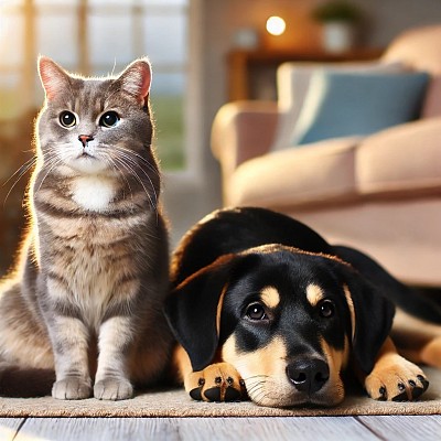 Dog and cat